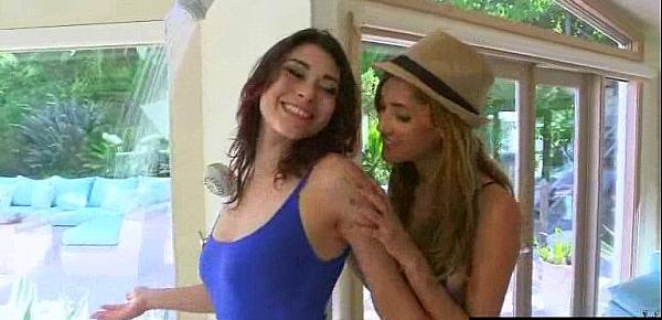  Hot Sex scne With Lesbians Girl On Girl (Chloe Amour & Raven Rockette) video-15
